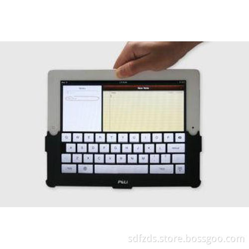 Portable Silicone Peck Typing Ipad Ikeyboard, Black Keyboar